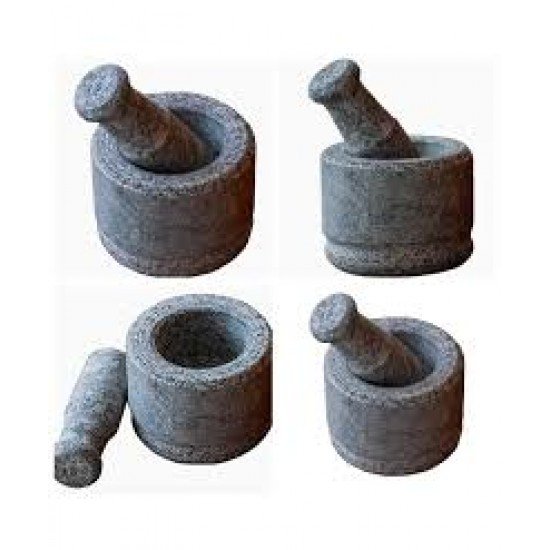 Idi Kallu / Stone Mortar and Pestle Set - Large Size 