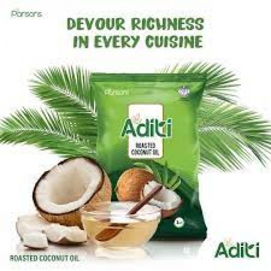 Aditi Roasted Coconut Oil-1litre pouch